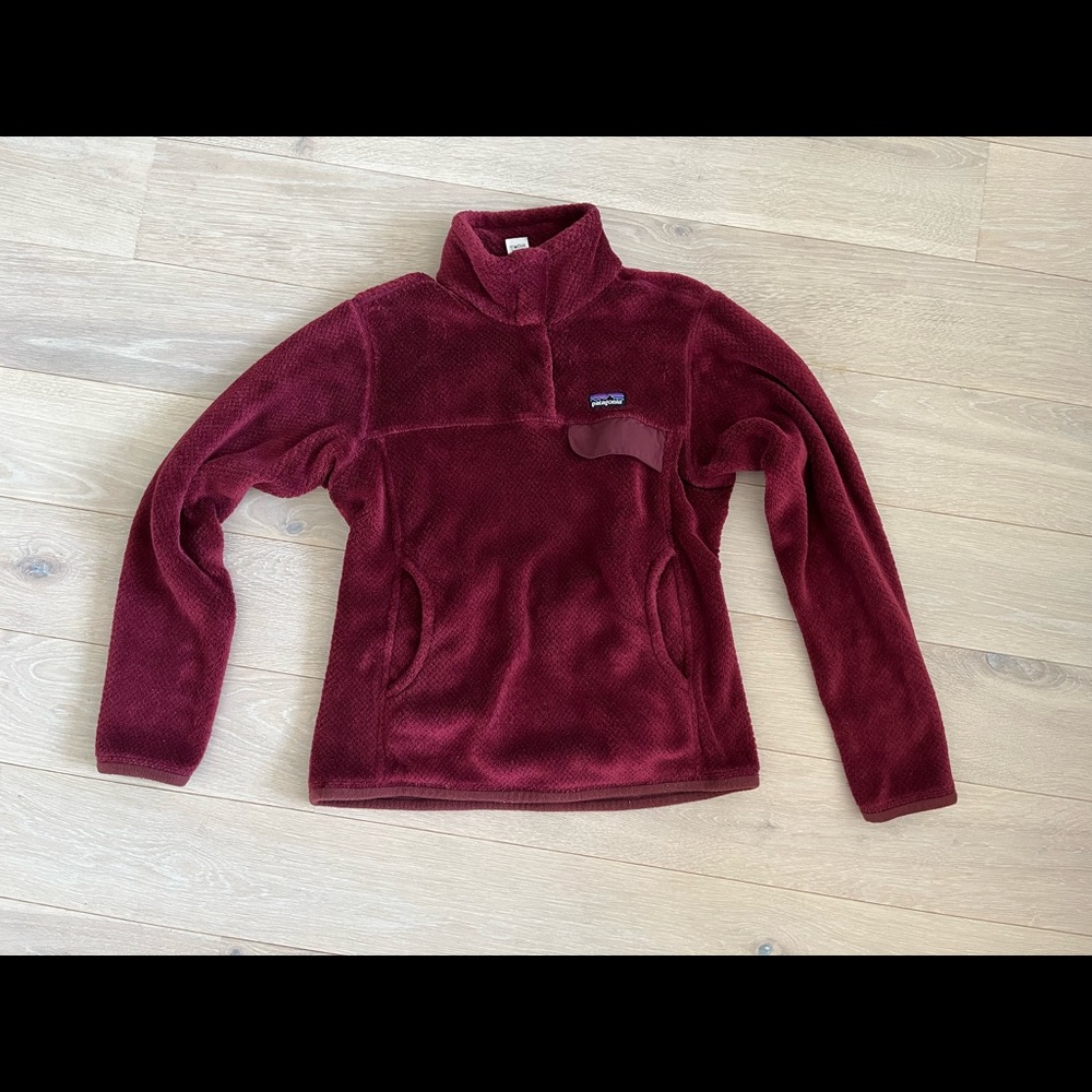 Patagonia Re-Tool Snap-T Pullover in Chicory Red - Picture 2 of 4